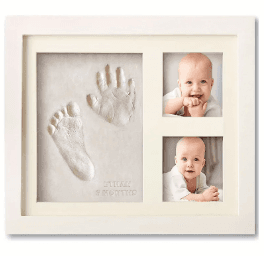 Single clay impression keepsake frame
